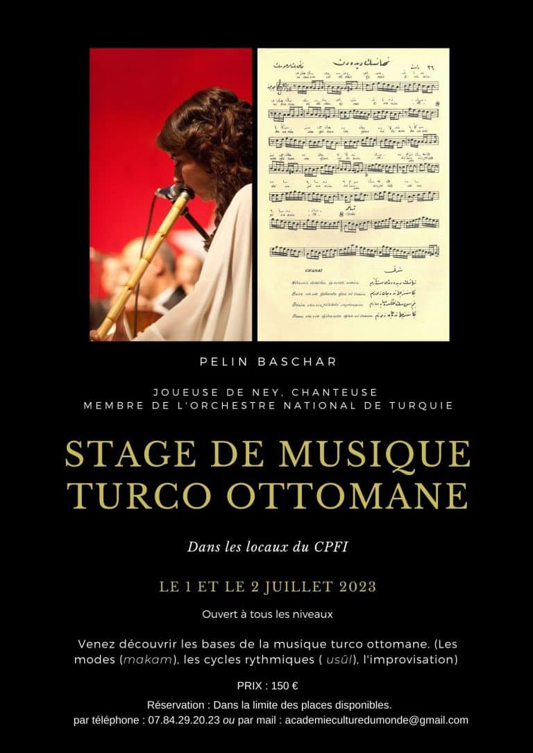 Stage de musique turco-ottomane Le Mans 2025